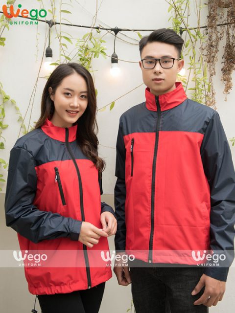 Áo khoác đồng phục AK0011 Áo khoác gió đồng phục AK0011