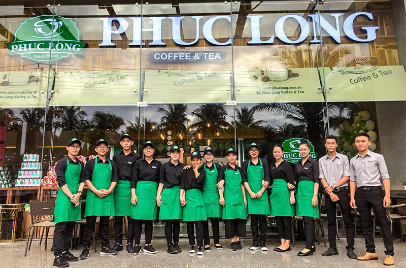 Áo phông đồng phục nhà hàng Phúc Long