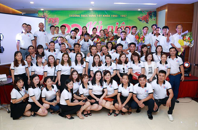 Áo phông họp lớp THPT Trương Vương