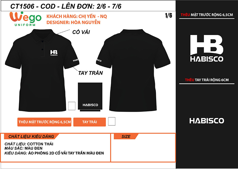 Áo phông đồng phục Habisco-3