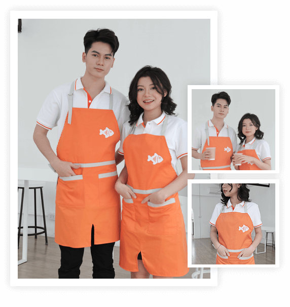 Wego chuyên phân phối tạp dề đồng phục nhân viên tiệm bánh đẹp
