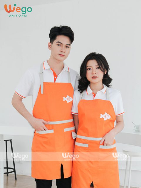 Tạp dề đồng phục nhân viên tiệm bánh TD0001-3 Tạp dề đồng phục đẹp cho nhân viên tiệm bánh