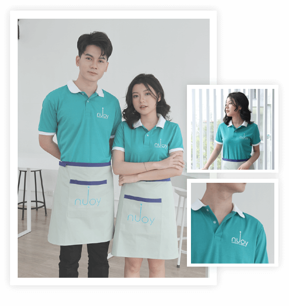 Mẫu tạp dề đồng phục cao cấp 