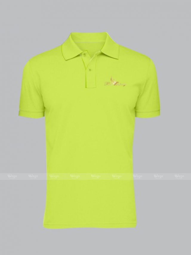 áo phông đồng phục xanh neon