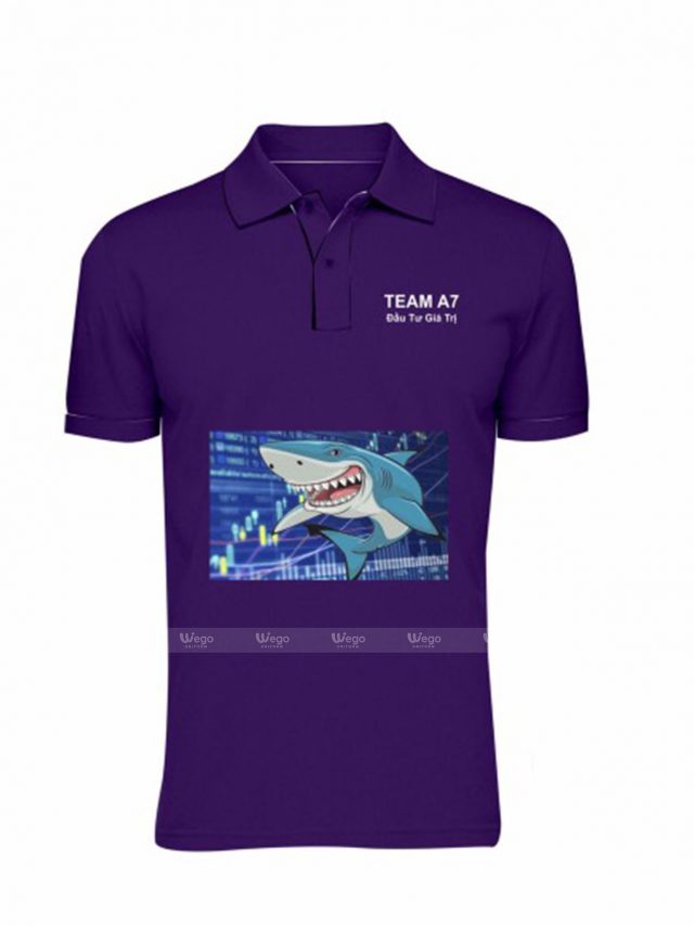 áo phông đồng phục màu tím