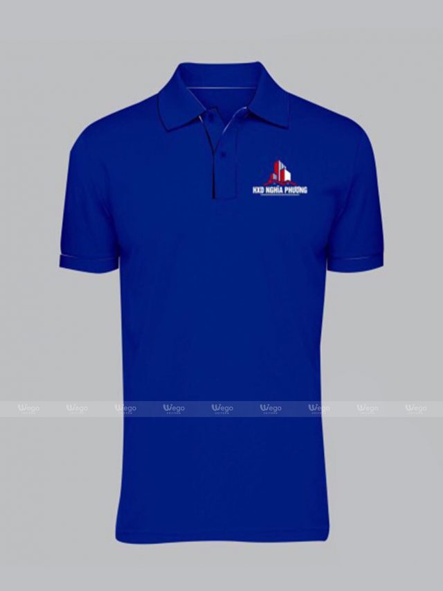 áo phông đồng phục xanh bích