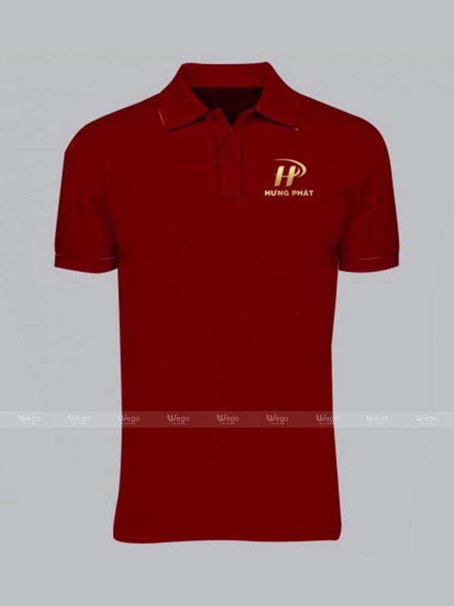 áo polo đồng phục đỏ đô
