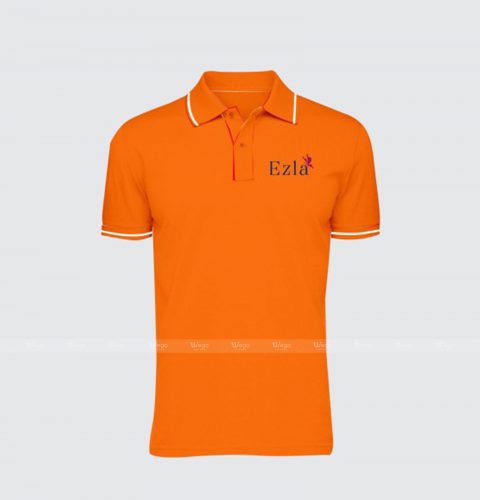 ao-thun-phong-dong-phuc-ezla áo thun đồng phục màu cam