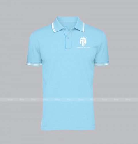 ao-thun-phong-dong-phuc-td22701 áo phông đồng phục xanh thiên thanh