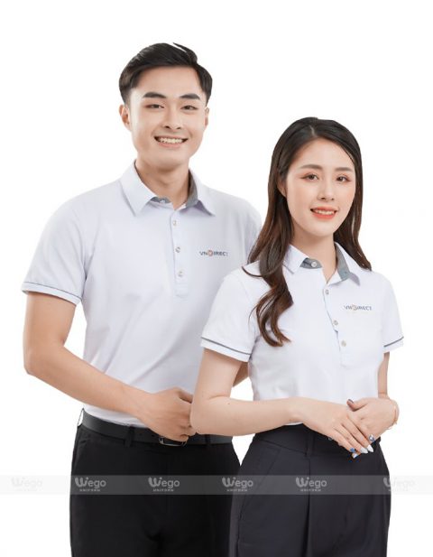 Áo phông đồng phục Subtle Polo màu trắng
