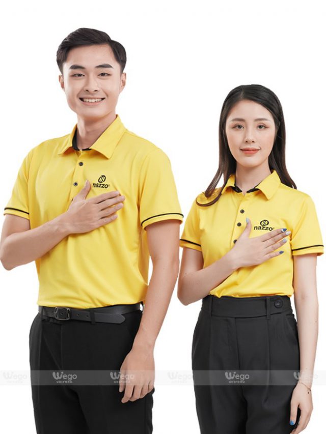 Áo phông đồng phục Subtle Polo màu vàng