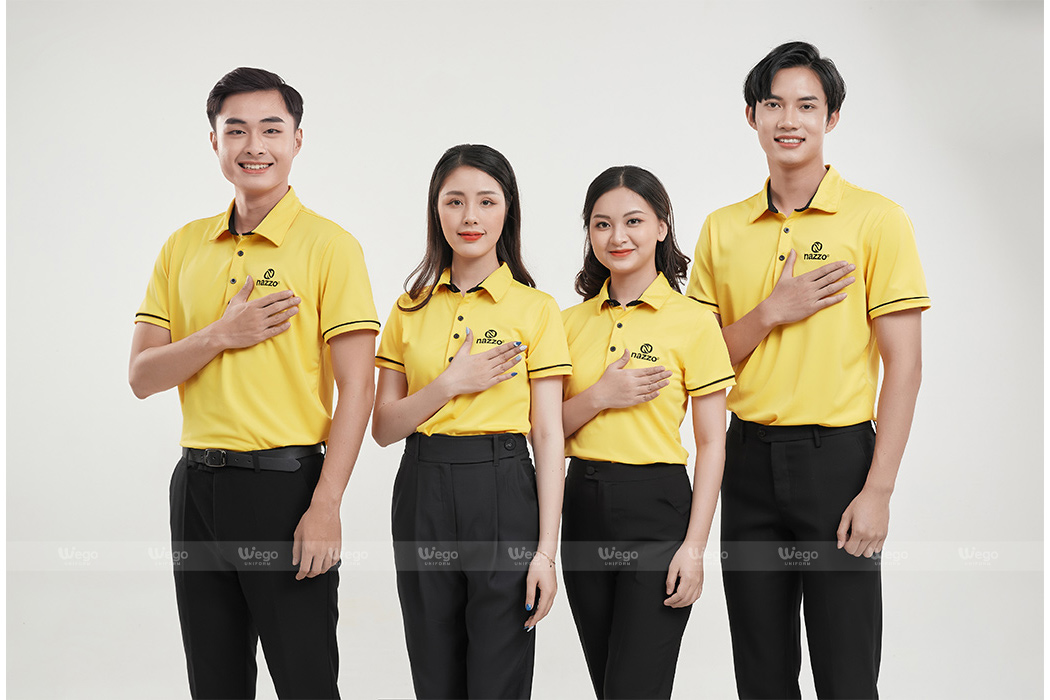 Áo phông đồng phục Subtle Polo màu vàng