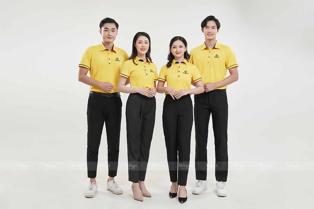 Áo phông đồng phục Subtle Polo màu vàng