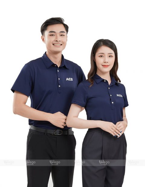 Áo phông đồng phục Subtle Polo màu xanh đen