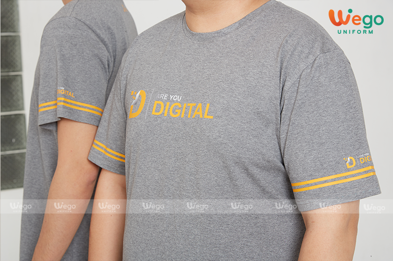 Áo phông đồng phục Dynamic Uniform màu xám cận