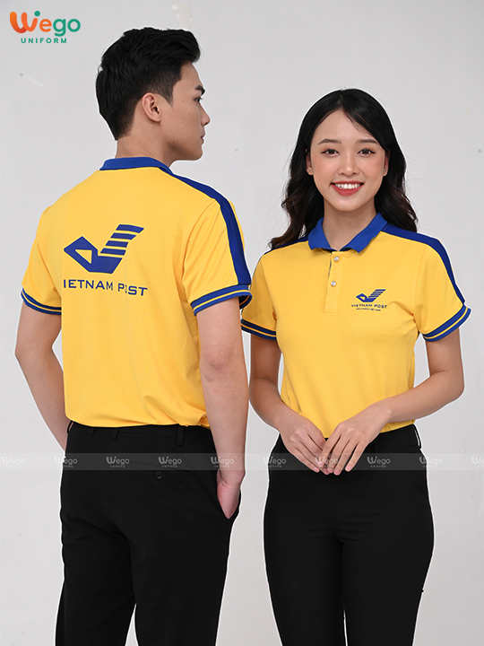 Áo phông đồng phục Strong Polo màu vàng