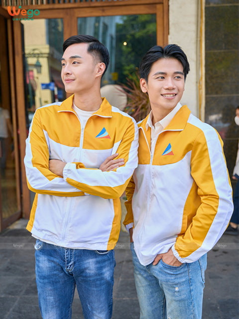 Ảnh 5 (9) Đồng phục Cozyfree vàng đậm phối trắng