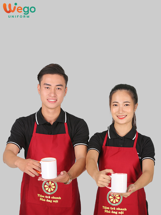 Tạp dề quán trà chanh Nhà ông Nội