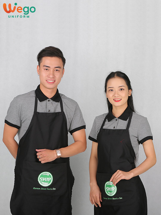 Tạp dề Ship House Oppa – Korean Street Food & Tea