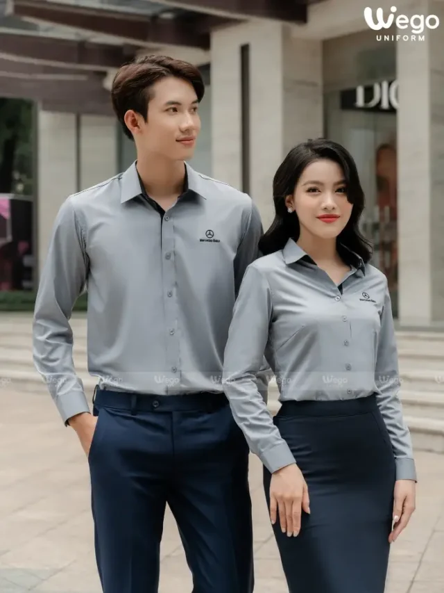 Đồng phục áo sơ mi bamboo Mercedes Benz