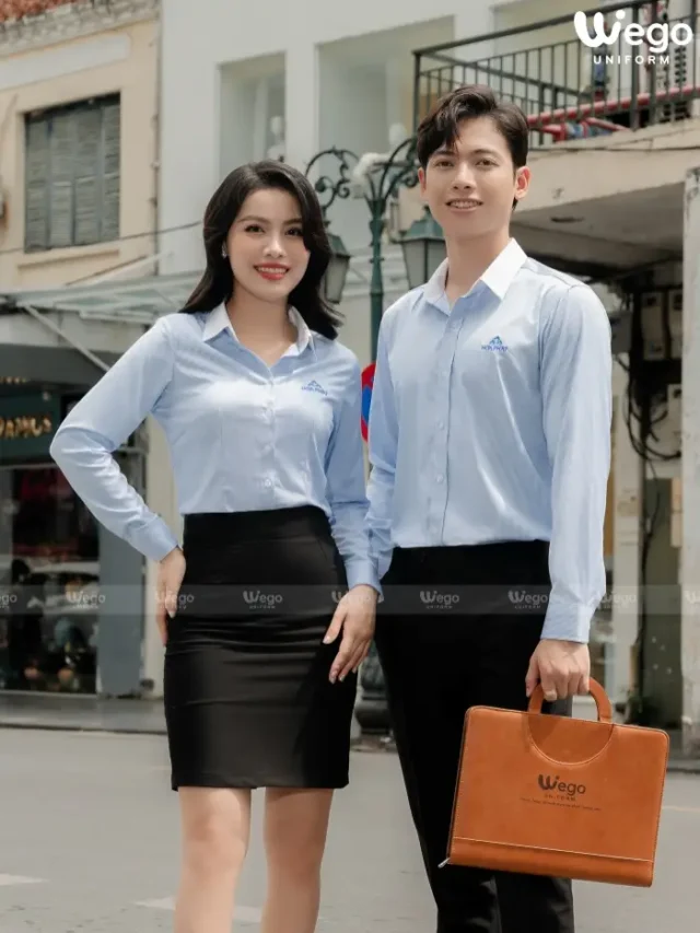 Đồng phục áo sơ mi bamboo Hoà Phát