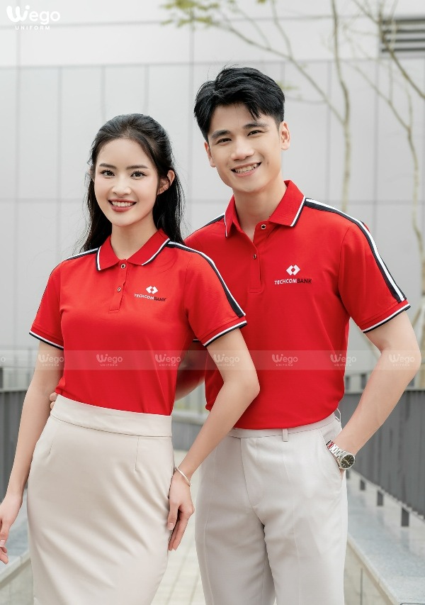 Áo thun phông đồng phục Spring Blooming màu đỏ