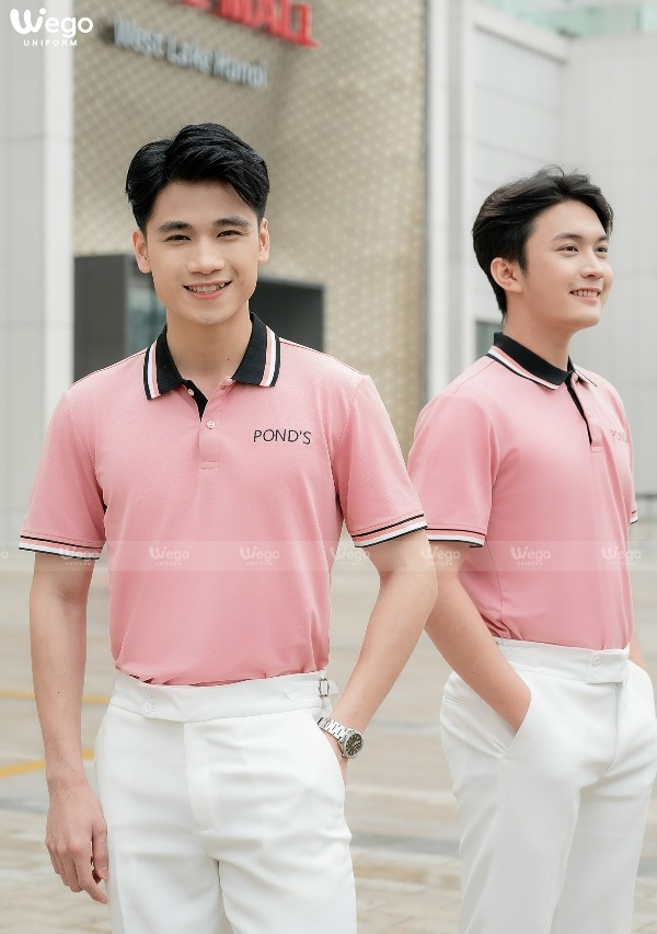 Áo thun phông đồng phục Spring Blooming màu hồng