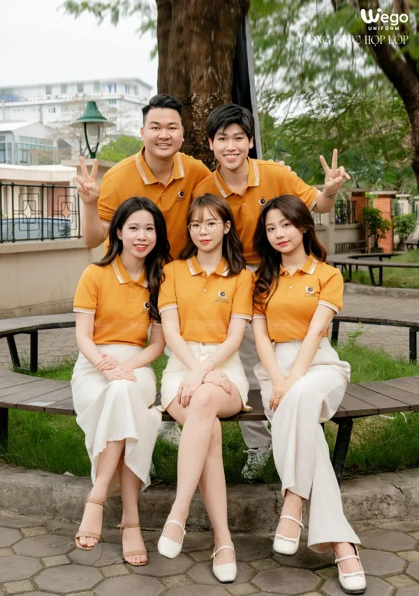 Đồng phục họp lớp màu vàng mía